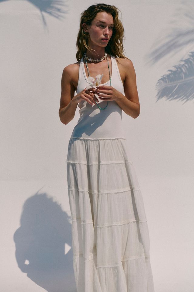 lilac lace long dress Baltic Born Womens Marseille Embossed Maxi Dress | Lavender main image 1