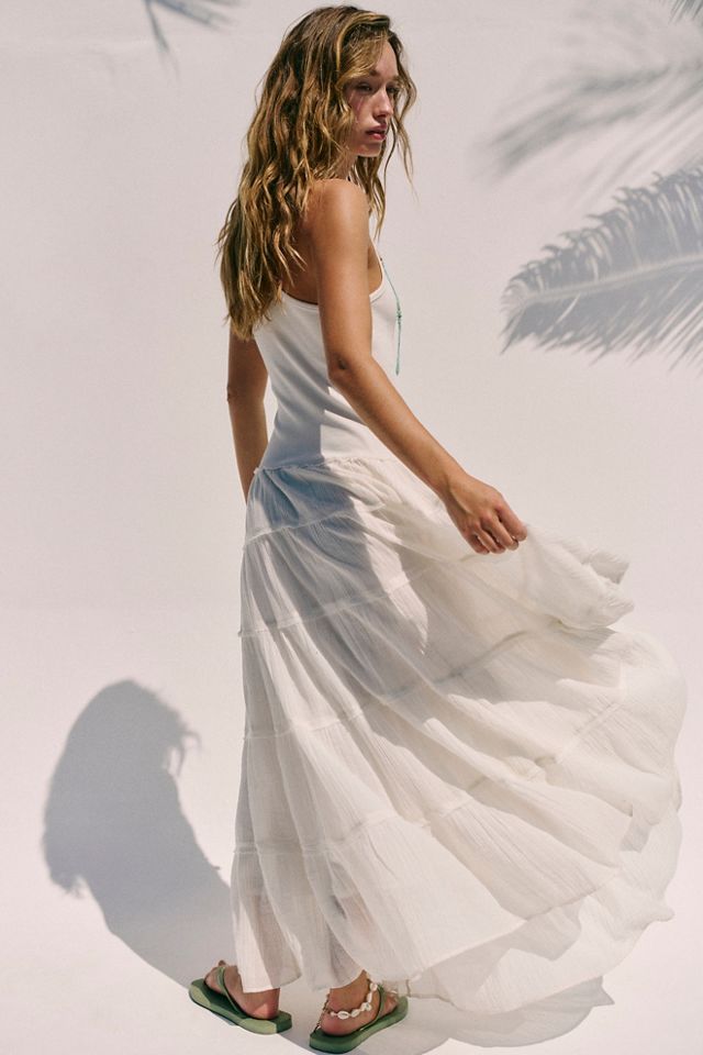Set Sail Maxi Dress by free-est at Free People in White, Size: XL