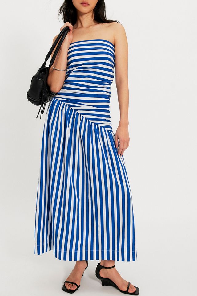 knee length dresses for ladies Luna's Garden Whispers Ruched Bodice Midi Dress – Luna Mae main image 0