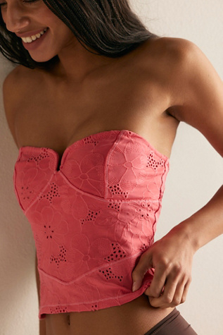 Ever Afternoon Tube Top by Intimately at Free People in Red, Size: L