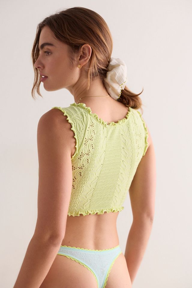 So Soft Frill Seamless Micro Crop #1
