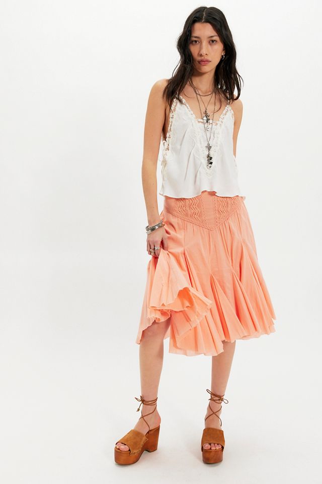 FP One Frida Godet Midi Skirt | Free People