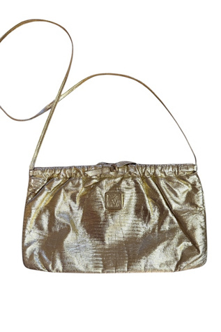 1970s Snake Embossed Leather Disco Shoulder Bag Selected by Personal Choice