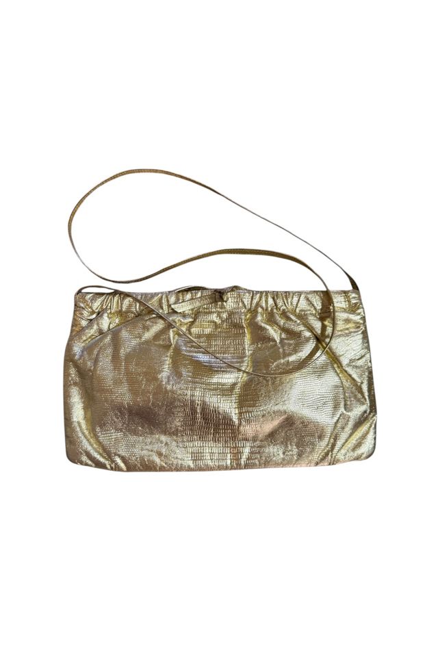 1970s Snake Embossed Leather Disco Shoulder Bag Selected by Personal Choice #2