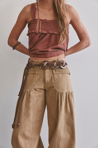 Coastal Core Wrap Belt at Free People in Coconut Shell