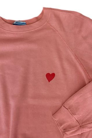 Vintage 1980's Heart Soft Sweatshirt Selected By Villains Vintage