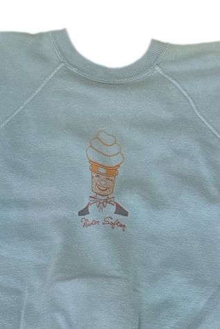 Vintage 1960's Mister Softee Sweatshirt Selected By Villains Vintage