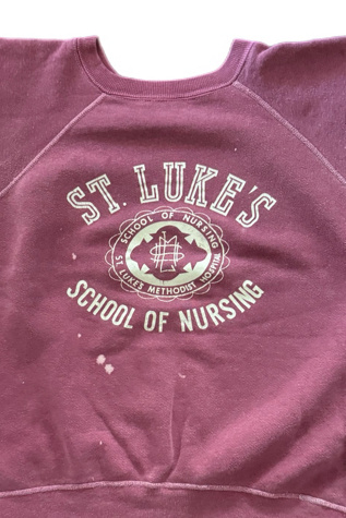 Vintage 1960's St. Luke Sweatshirt Selected By Villains Vintage