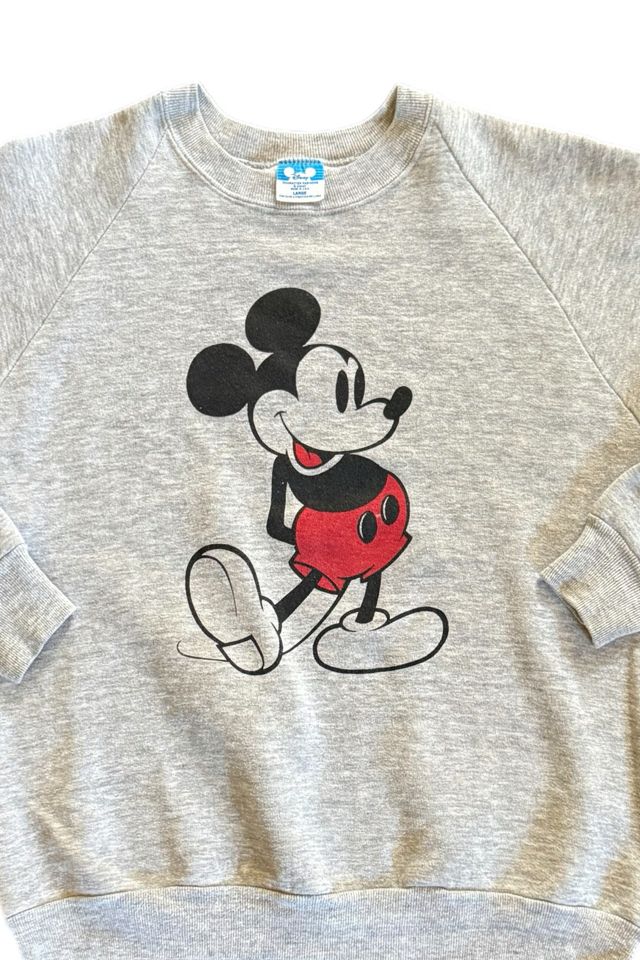 Vintage 1980's Mickey Mouse Gray Sweatshirt Selected By Villains Vintage