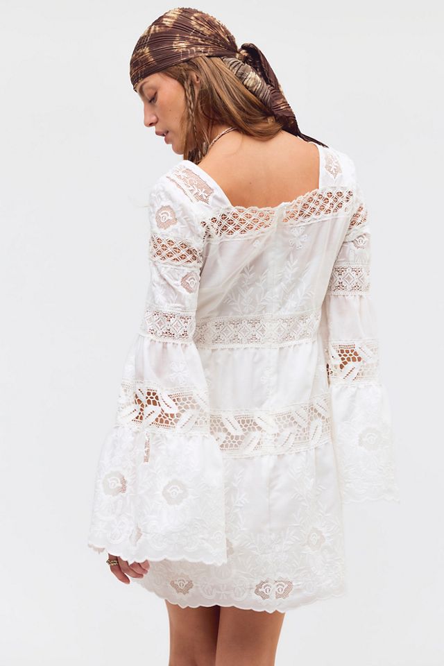 light brown lace dress Tierra Brown Lace Long Sleeve Maxi Dress main image 0