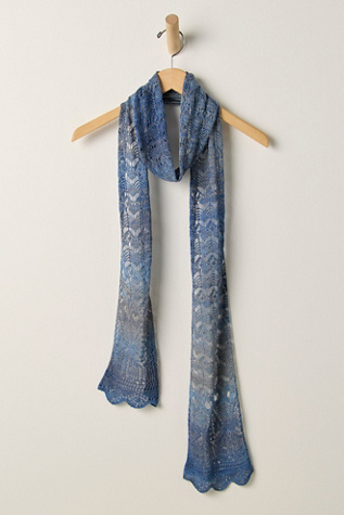 Anna Sui Ombre Space Dye Scarf at Free People in Blue