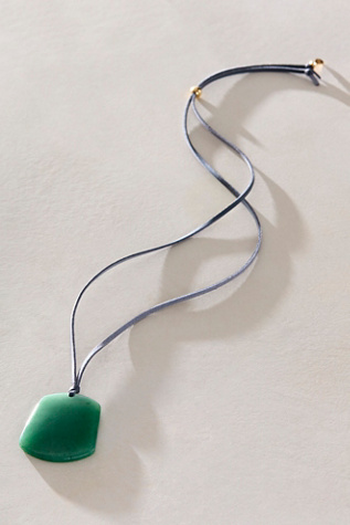 Женское колье Free People Lena Semiprecious Stone, цвет: Aventurine — фото 4