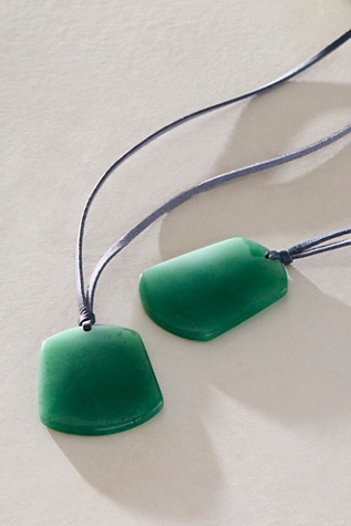 Женское колье Free People Lena Semiprecious Stone, цвет: Aventurine — фото 3