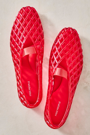 Nola Jelly Mary Janes by FP Vegan Collection at Free People in Red, Size: US 6
