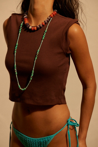 Single Layer Semiprecious Necklace