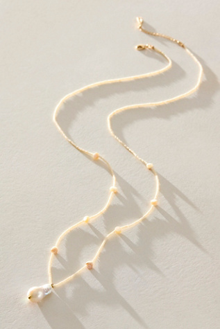 Long Pendant Freshwater Pearl Necklace