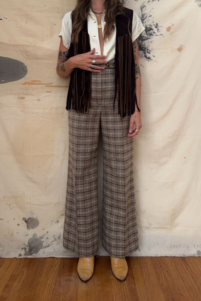 GOOD DAYS Vintage 1970s Suede Fringe Vest #1