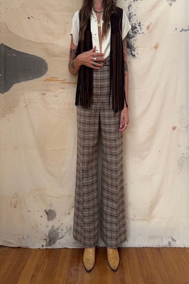 GOOD DAYS Vintage 1970s Suede Fringe Vest #4