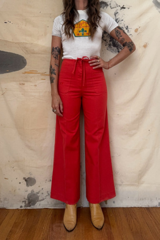 パンツ not conventional string pants FREE SIZE GOOD DAYS Vintage 1970s Hang Ten Drawstring Pant | Free People