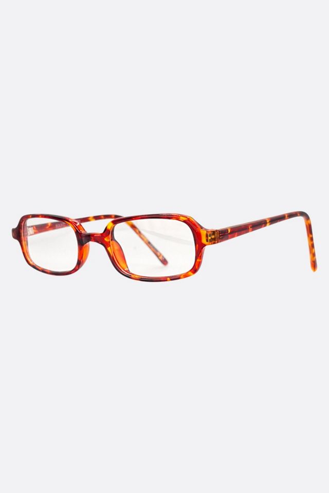 Giant Vintage Mocha Square Tortoise Bayonetta Glasses #1