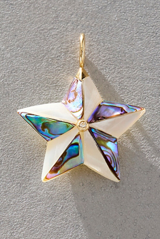 Maura Green Beveled Luminescent Star Charm