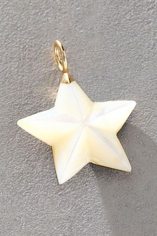 Женский шарм Maura Green Beveled Luminescent Star Charm, цвет: Жемчужный — фото 2