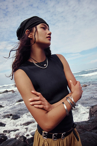 Pilsen Cuff Set by Free People in Silver