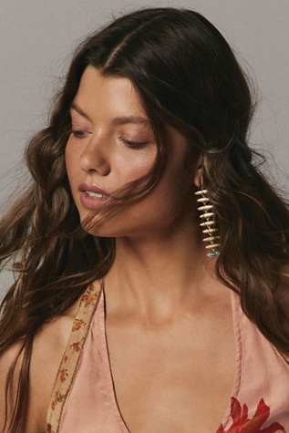 Carmen Statement Earrings by Free People in Gold