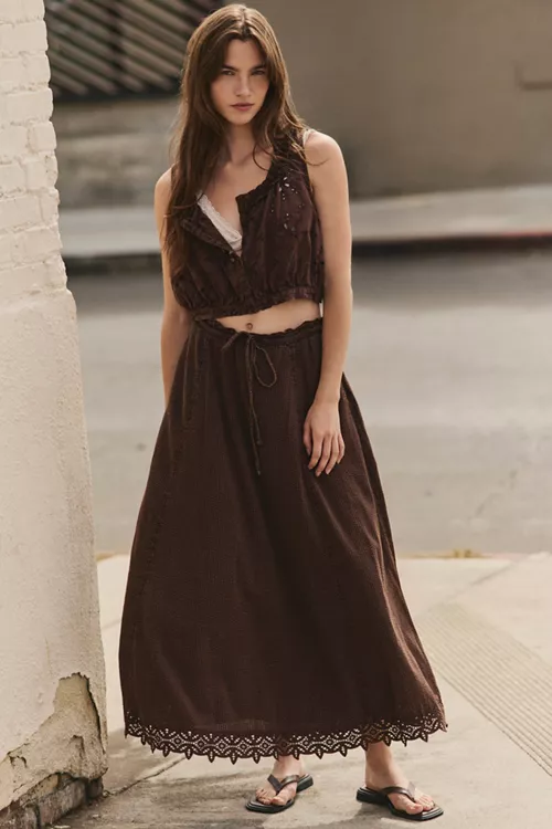 Madelyn Cotton Maxi Skirt Set