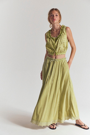 Madelyn Cotton Maxi Skirt Set