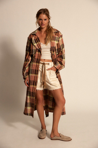 We The Free Bliss Maxi Trench at Free People in Brown, Size: M