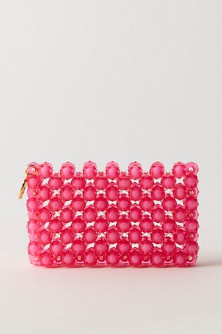 Perade Beaded Wallet Bag at Free People in Pink