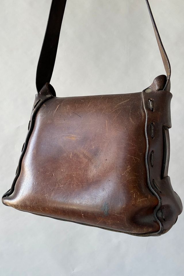 70s Tooled Leather Mushroom Purse Selected by Wax Plant #3