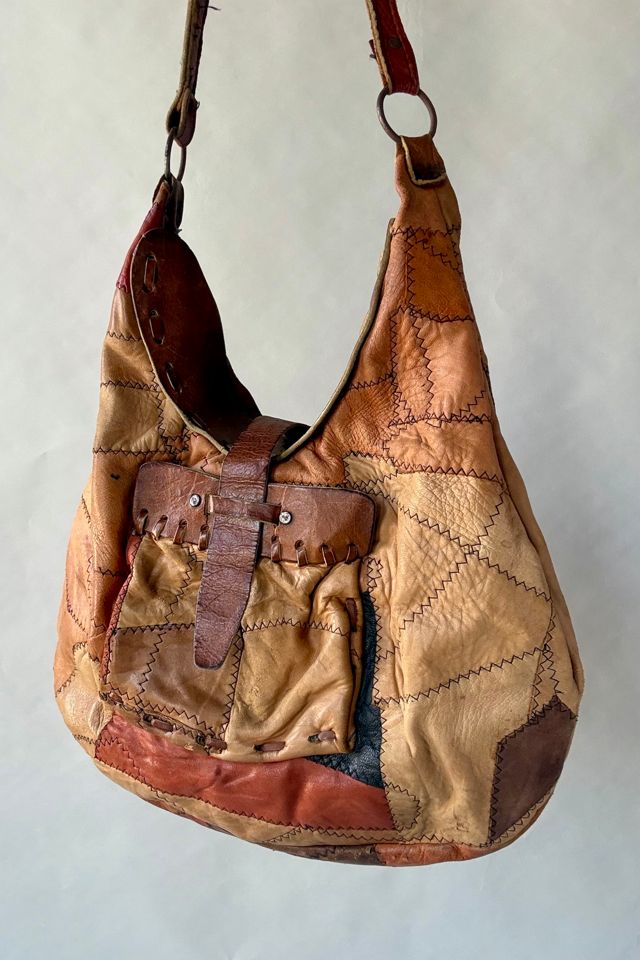 70s Leather Patchwork Bag Selected by Wax Plant #1