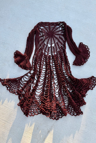 Spiderweb Crochet Duster Selected by Wax Plant