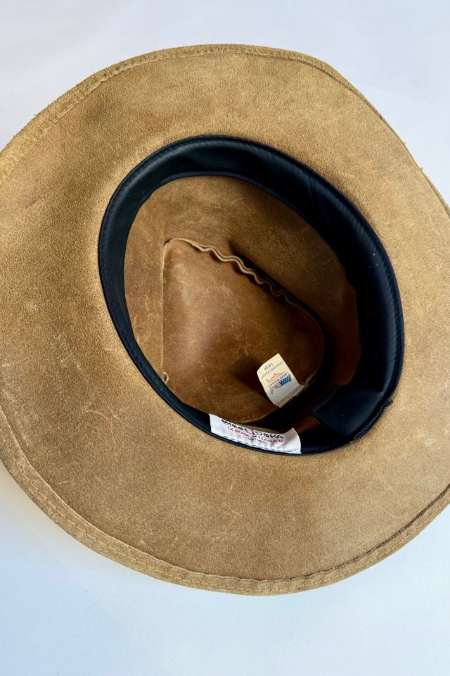 Tan Suede Hat Selected by Wax Plant #2