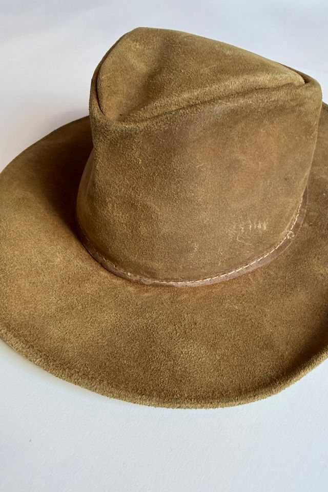 Tan Suede Hat Selected by Wax Plant #3