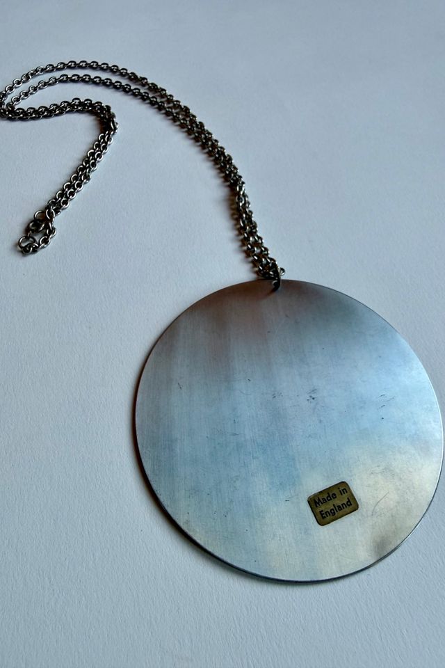 70s Enamel Pendant Necklace Selected by Wax Plant #2