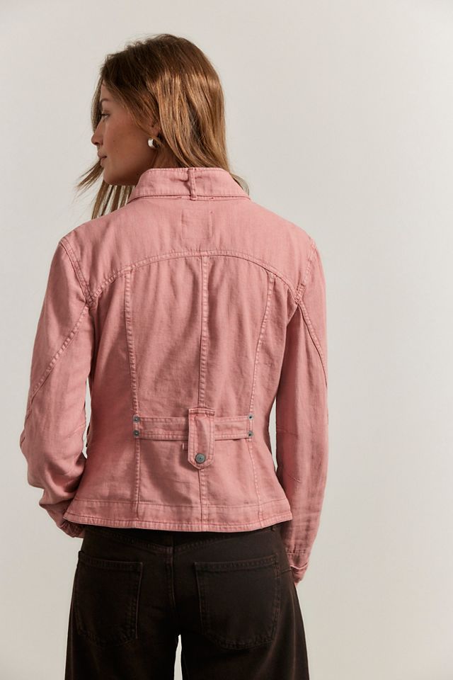 We The Free Laurie Washed Cotton-Linen Jacket #1