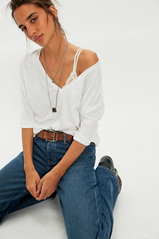 High Line Tee by Free People in White, Size: L