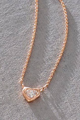 Женское колье Sirciam Jewelry Sirciam Our Diamond Heart, цвет: 14k Розовое золото — фото 2