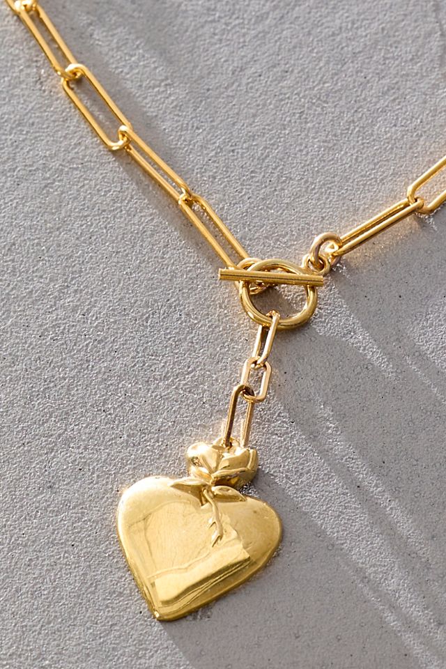Iwona Aurora Paperclip Heart Necklace #1