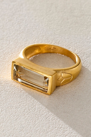 Satya Blooming Splendor Lotus Ring by Satya Jewelry at Free People in Gold, Size: US 8