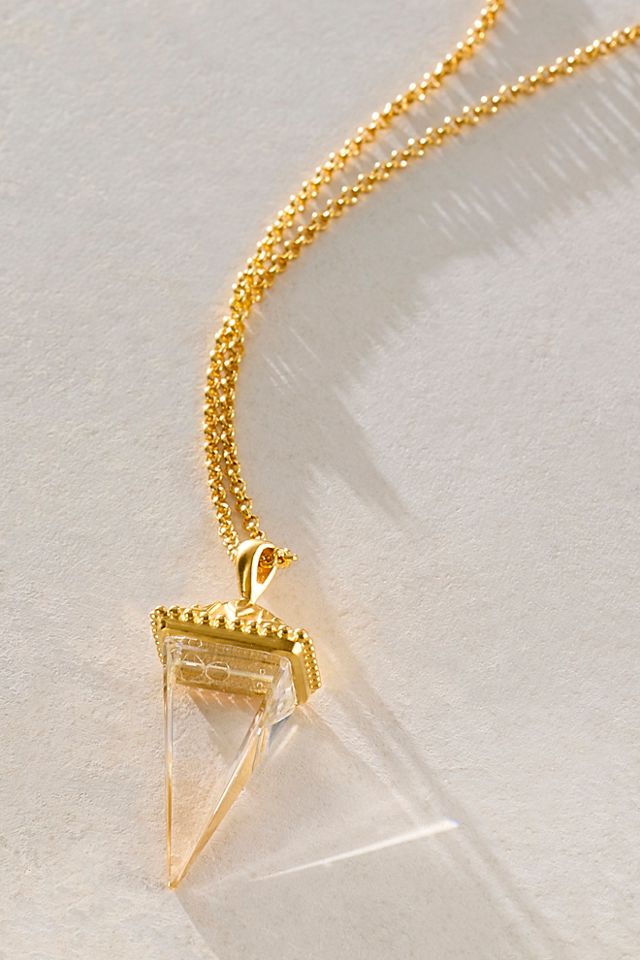 Satya Truthful Guidance Crystal Pendulum Necklace #1