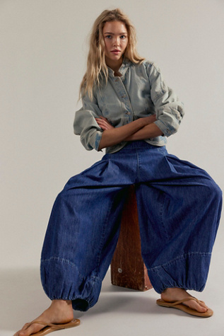 We The Free Moonflower Pull-On Balloon Jeans