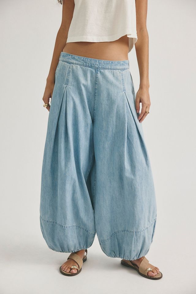 We The Free Moonflower Pull-On Balloon Jeans #3