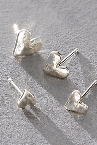 Женские серьги 8.6.4 Design Heart Set, цвет: Серебряный — фото 2