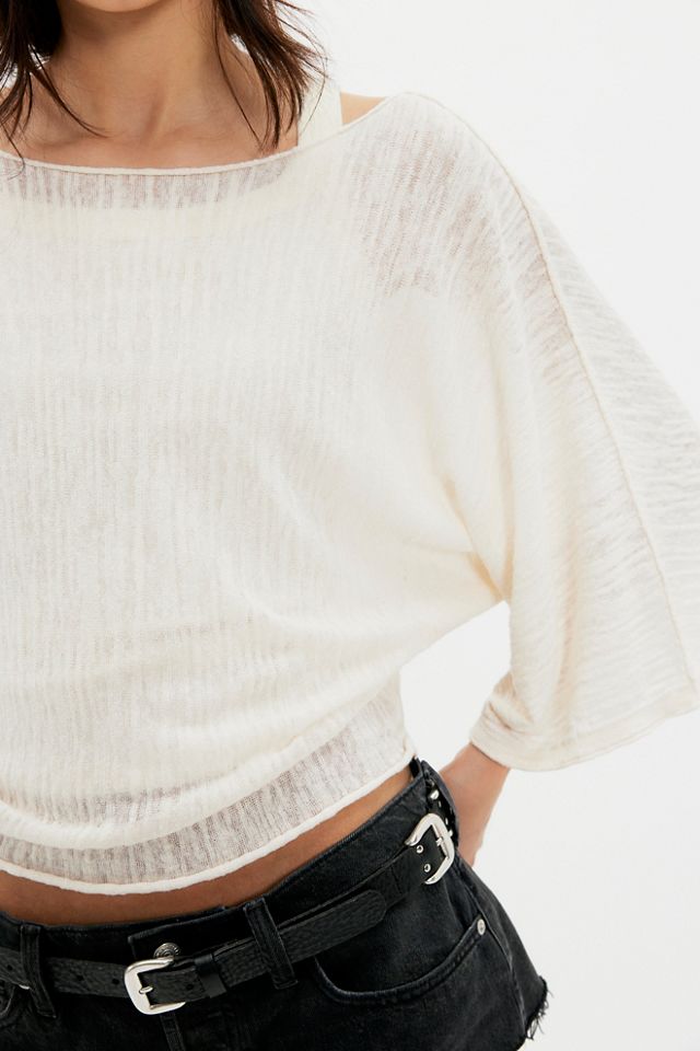 Amber Breeze Off-The-Shoulder Sweater #3
