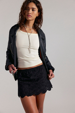 Eyes On You Skort by Free People in Black, Size: S