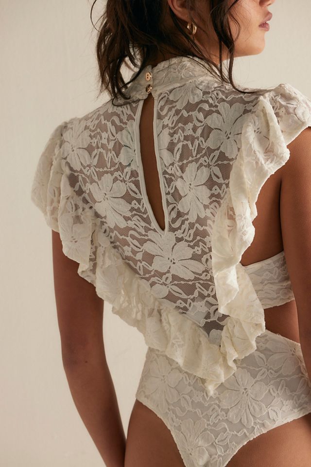 Nightcap Fleur Lace Apron Bodysuit #1